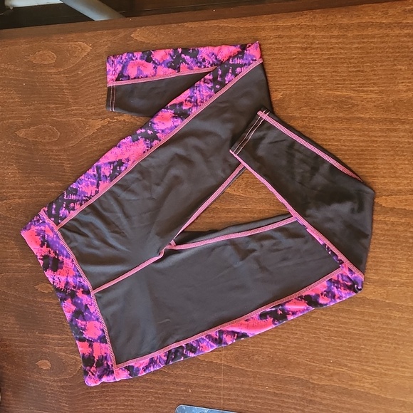 Zone Pro Other - Zone Pro - Girls Leggings, Size M(7/8). Black w/Pink and Purple Detail